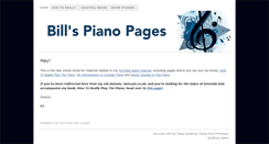 Desktop Screenshot of billspianopages.com